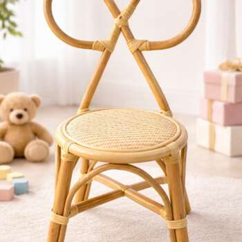 Rattan Bow Kids’ Chair
